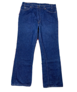 Vtg Levis 517 Orange Tab Dark Wash Denim Bootcut Jeans USA Actual 38x31 - £46.71 GBP