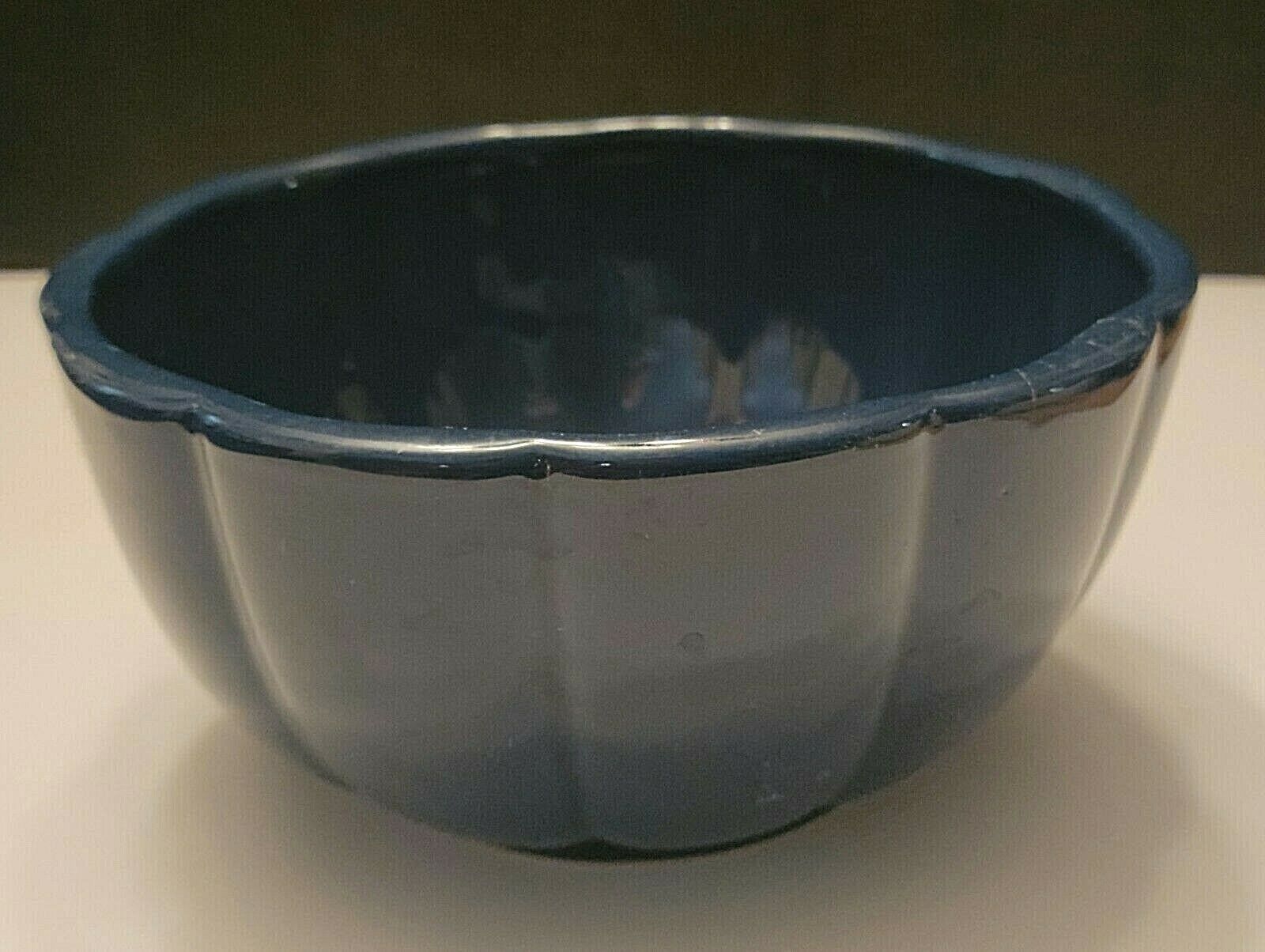 COBALT BLUE 6.5&quot; BOWL SCALLOPED EDGES - $12.00