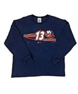 Vintage New York Islanders Claude Lapointe #13 Long Sleeve Blue T-Shirt NHL - €25,37 EUR