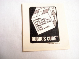 1980 Ad Rubik&#39;s Cube Ideal Toy Corp Instead of Watching Old Reruns - £6.38 GBP