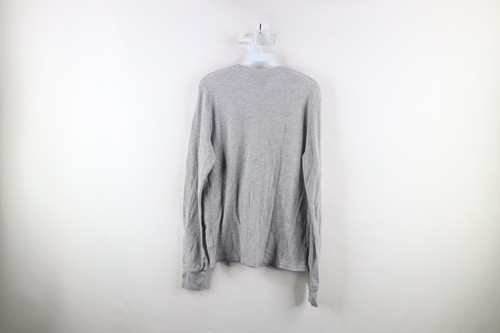Vtg Hurley Mens M Distressed Spell Out Thermal Waffle Knit Long Sleeve T-Shirt Item image 7