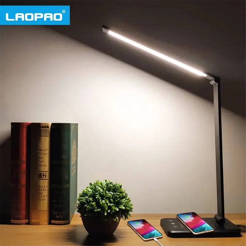 LAOPAO 52PCS LED Desk Lamp 5 Color Stepless Dimmable Touch USB Chargeable - $40.82+