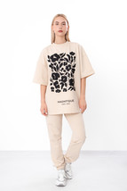 Women’s Oversized T-Shirt &amp; Jogger Pants Set – Soft Double Knit,, Summer... - $70.76+