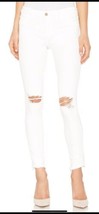 DL1961 Women&#39;s Jeans Margaux Ripped Ankle Skinny White Stretch Size 31 N... - £81.55 GBP