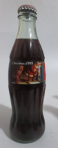 Coca-Cola Classic Christmas 1995 Santa And Child At Refrigerator 8oz Bottle Full - £1.19 GBP