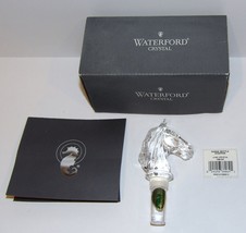 Exquisite Waterford Crystal Horse Head Wine Bottle Stopper In Box ~Never Used~ - £36.98 GBP