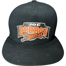 Joe Burrow Cincinati Bengals Logo Black Snapback Adjustable Hat by Yupoong - $262.24 MXN