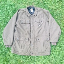 Vintage Carhartt C41 Chore Jacket Coat Brown Quilted Adult Men&#39;s 2XL Made In USA - £91.52 GBP