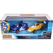 NKOK Sonic The Hedgehog All-Stars Racing 2 Pack Pull Back Action: Tails Sonic - £18.47 GBP