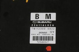 Subaru ECM ECU Engine Control Module 22611AL82A, TN112300-4822 image 2