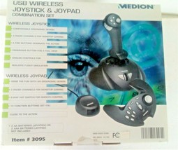 Medion USB Wireless Joystick &amp; Joypad Combination Set in Box No CD&#39;s 3095  - $19.79