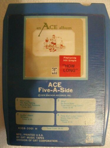8 Track-Ace-Five-A-Side-Refurbished &amp; TESTED!! - $13.75