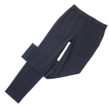 NWT St. John Collection Windowpane Navy Double Face Jersey Slim Ankle Pants P/XS - £71.62 GBP