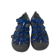 Keen Childrens Bright Blue Yellow Sandals Size Big Kid US 5 Hiking Hike Trail - $49.49