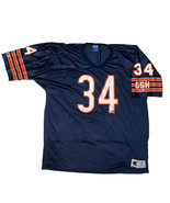 Vintage Champion Chicago Bears 34 Walter Payton GSH Sz 52 Blue Jersey NF... - $155.22