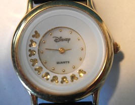 DISNEY TIME WORKS Quartz Gold Women s Wristwatch - Rare - $32.18