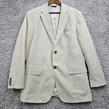 Banana Republic Sport Coat Mens 44L Beige 2 Button Linen Cotton Unstruct... - £36.69 GBP