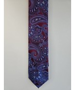 Nautica Dark Red/Blue Paisley Pattern Neck Tie, 100% Silk - $25.93 CAD