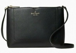 Kate Spade Harlow Crossbody Black Pebbled Leather WKR00058 NWT $279 Retail - £79.12 GBP