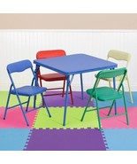 Flash Furniture Mindy Kids Colorful Folding Table and Chair 5 Piece Set,... - €114,49 EUR