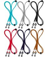 BILIONE Adjustable Leather Eyeglass Holder Straps 6 Pcs Universal Sport - €7,91 EUR