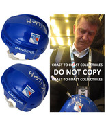 Wayne Gretzky signed New York Rangers Mini Hockey Helmet proof COA autog... - £657.25 GBP