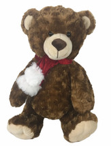 Dan Dee Collector’s Choice Christmas 16” Plush Teddy Bear Stuffed Red Scarf - £9.50 GBP