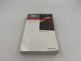 2017 Toyota Highlander Owners Manual Handbook OEM C01B45047 - $62.99