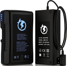 Juicebox JBVB-95 V-Mount Battery &amp; Rapid Charger, LED Charge Level Display - £148.62 GBP