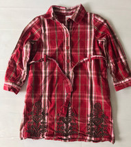 Gymboree Girl Long Sleeve Red Plaid Toddler Dress - Size 3 - EUC - £4.71 GBP