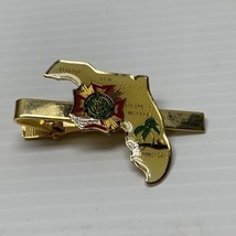 Vintage VFW Veterans of Foreign Wars 1991-1992 FL  Tie Pin Clip Bar  KG JD - $11.88
