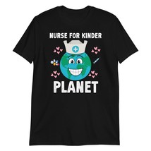 Nurse for Kinder Planet Earth Day Nursing T-Shirt Black - £15.34 GBP+