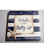 Inhale the Sweet Salty Air 12&quot; Square Nautical Art Print On Cotton Fiber... - $244.83 MXN