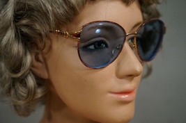 Retro Vintage Costume Eyeglasses Theater GIORGIO ARMANI GBH 853 Blue Lens Frames - £41.24 GBP