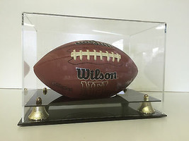 Football display case full size NFL NCAA 2-tier cut out UV Filtering memorabilia - £28.93 GBP