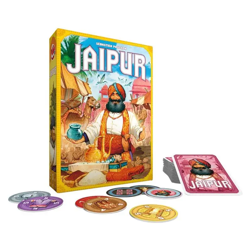 Jaipur Strategy Game Jaipur Family Strategy Board Game Portable Two-Player - £15.25 GBP