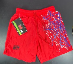 Union Jacks Soccer Shorts Youth Large Red Spiderweb 1990 Draw string Vntg New - $19.80