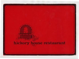 Hickory House Restaurant Menu Lemay at Elizabeth Fort Collins Colorado - £22.15 GBP