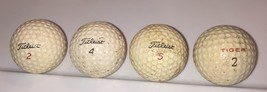 3-Titleist Vintage #’s 2,4,5 &amp; 1-Tiger #2 Lot Of 4 Golf Ball - €10,61 EUR