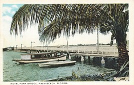 Palma Spiaggia Florida ~ Reale Park Ponte &amp; Barche ~ Cartolina - £5.74 GBP
