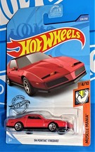 Hot Wheels 2020 Muscle Mania Series #224 &#39;84 Pontiac Firebird Red w/ 5SPs - £3.11 GBP