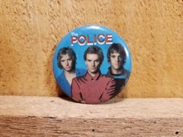 Vintage 1980&#39;s - The Police - Rock Band Pin-back Hat Vest Jacket Pin - £14.43 GBP