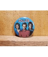 Vintage 1980&#39;s - The Police - Rock Band Pin-back Hat Vest Jacket Pin - £14.22 GBP