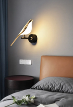 Set of 2 Creative Designer LED Acrylic Bird Wall Lamps - £70.26 GBP