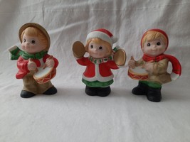 3 Piece Set of Homco Christmas Children Drummer Musicians Band Figurines #5564 - £11.80 GBP