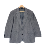 John Alexander Blazer Mens 44R Hartmarx Herringbone Wool USA Union Made ... - $47.90