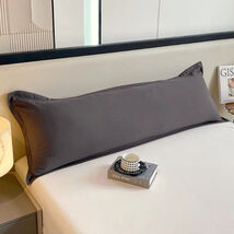 2025 new solid color washed cloud cotton long pillowcase simple wind double - $13.85+