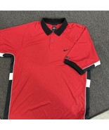 Tiger Woods Vtg Nike Polo Sz L Shirt Yin Yang Slam Logo Golf Y2K - $59.39