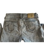 True Religion Abbey Super Skinny in Gray Kewa Cross Tribal Stretch Jeans... - £11.67 GBP