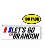 100pc -3&quot; x 9&quot; Let&#39;s Go Brandon FJB - Sticker / Decal - Humor Funny VG0006 - £50.33 GBP